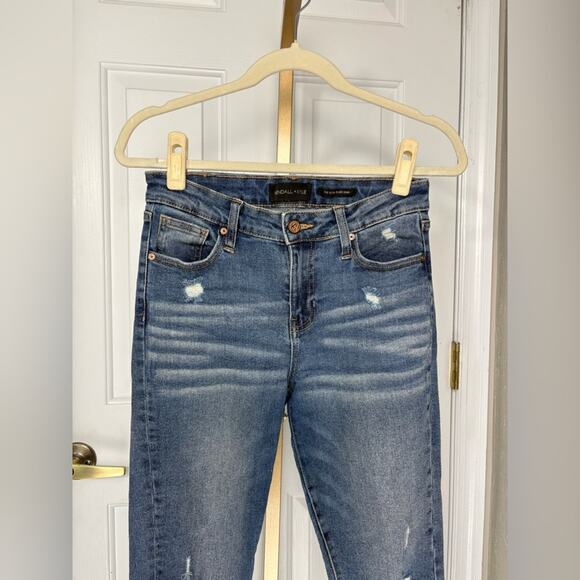 Kendall & Kylie Denim - Kendall & Kylie Ultra Babe Skinny Jeans 3/26 Distressed Ripped Denim Mid Rise